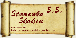 Stamenko Skokin vizit kartica